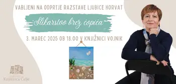 ODPRTJE RAZSTAVE LJUBICE HORVAT: SLIKARSTVO BREZ ČOPIČA – UMETNOST, KI GOVORI Z NARAVO