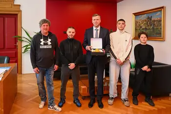 Župan sprejel evropska prvaka v break dance dvojicah