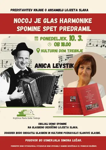 Predstavitev knjige Nocoj je glas harmonike spomine spet predramil
