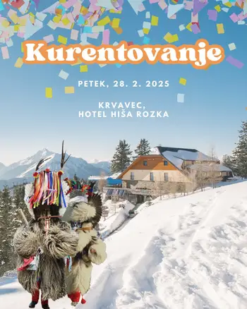 Kurentovanje v Rozki na Krvavcu