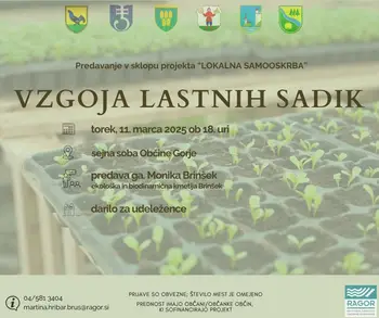 Predavanje "Vzgoja lastnih sadik"