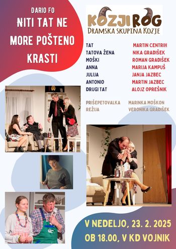KOMEDIJA ˝NITI TAT NE MORE POŠTENO KRASTI˝