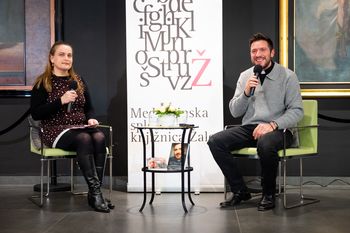 Osebno z duhovnikom Martinom Golobom v Medobčinski splošni knjižnici Žalec