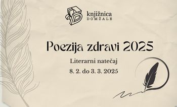 Poezija zdravi – literarni natečaj 2025