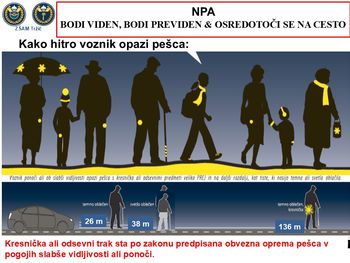 NPA Bodi viden, bodi previden & Osredotoči se na cesto