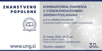 Znanstveno popoldne: Kombinatorna znamenja v starokamenodobnih jamskih poslikavah