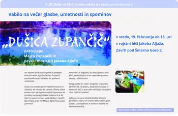Večer glasbe, umetnosti in spominov