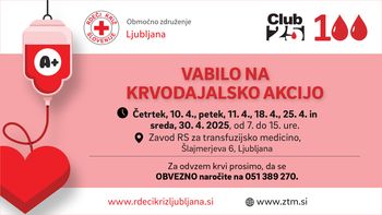 KRVODAJALSKE AKCIJE V APRILU 2025