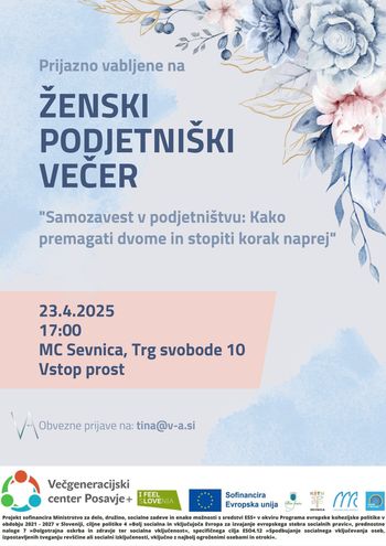 Prvi večer za ženske podjetnice v Mladinskem centru