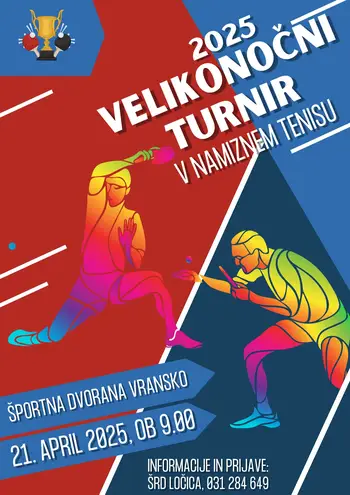Tradicionalni velikonočni turnir v namiznem tenisu