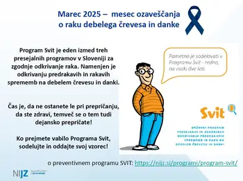 50-letniki so najtrši oreh: Program Svit poziva k večji odzivnosti
