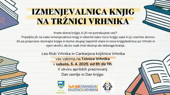 Izmenjevalnica knjig na Tržnici Vrhnika