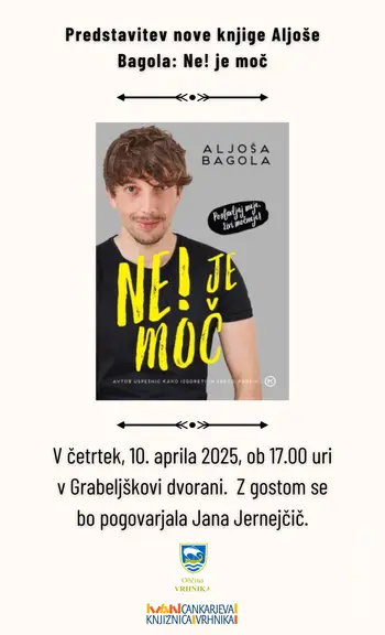 Aljoša Bagola - Predstavitev nove knjige: Ne! je moč