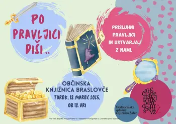 Pravljična ura v Občinski knjižnici Braslovče