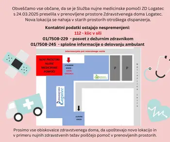 Selitev Službe nujne medicinske pomoči Zdravstvenega doma Logatec