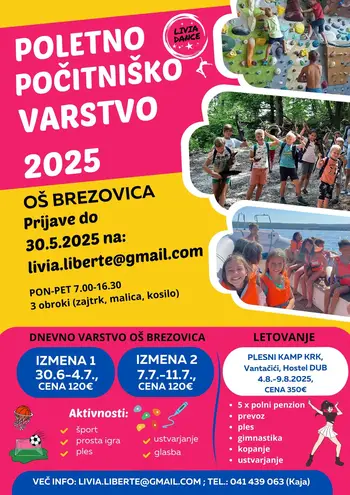 POLETNO POČITNIŠKO VARSTVO na OŠ Brezovica