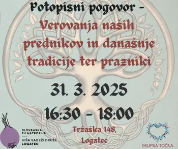 POTOPISNI POGOVOR - Verovanja naših prednikov in današnje tradicije ter prazniki