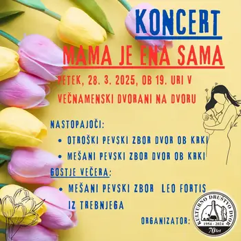 Pevska poslastica - koncert: MAMA JE ENA SAMA