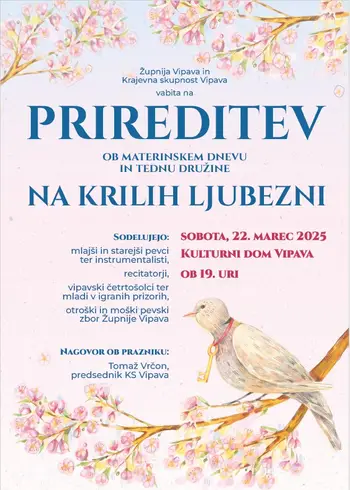 Na krilih ljubezni - prireditev ob materinskem dnevu in tednu družine 