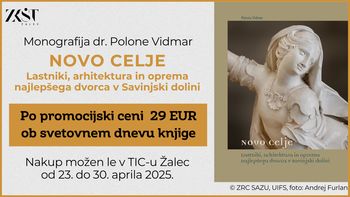 Ob svetovnem dnevu knjige - ugodnejši nakup knjige o dvorcu Novo Celje 