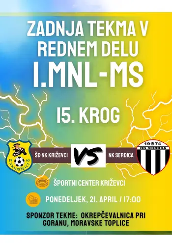 Tema ŠD NK Križevci - NK Serdica