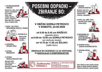 AKCIJA ZBIRANJA NEVARNIH IN POSEBNIH ODPADKOV