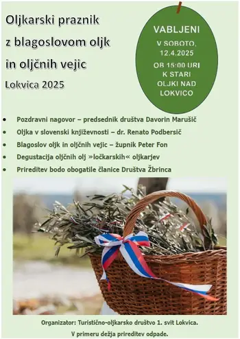 Oljkarski praznik in blagoslov oljk in oljčnih vejic Lokvica 2025