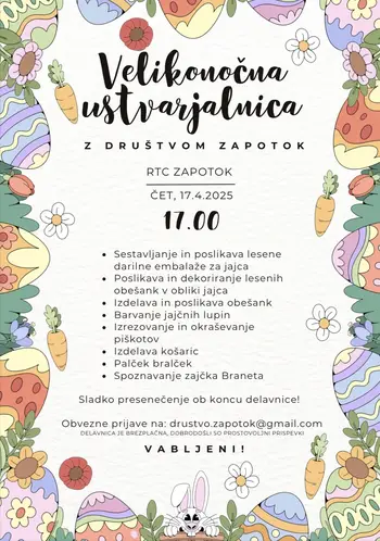 Pred veliko nočjo vabijo prireditve