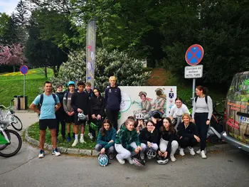 Po Bledu s kolesom sistema Gorenjska.Bike