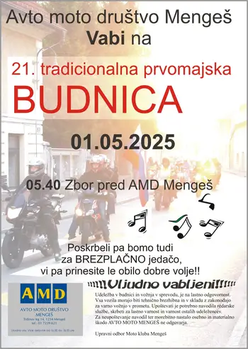 Vabljeni na prvomajsko budnico