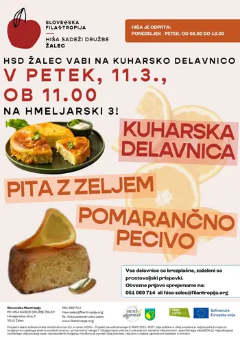 Kuharska delavnica: pita z zeljem in pomarančno pecivo