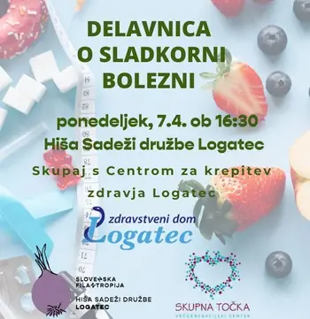 DELAVNICA O SLADKORNI BOLEZNI s Centrom za krepitev zdravja