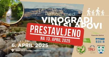 Pohod med vinogradi in slapovi 2025