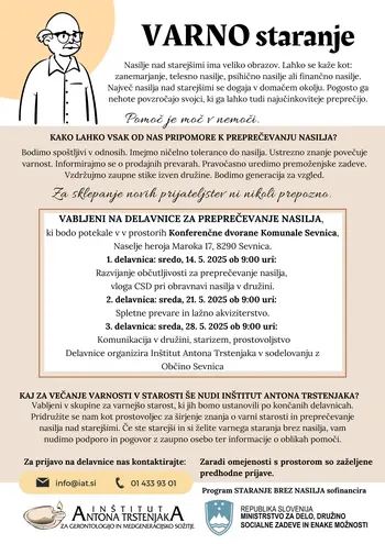 Varno staranje: delavnice za preprečevanje nasilja