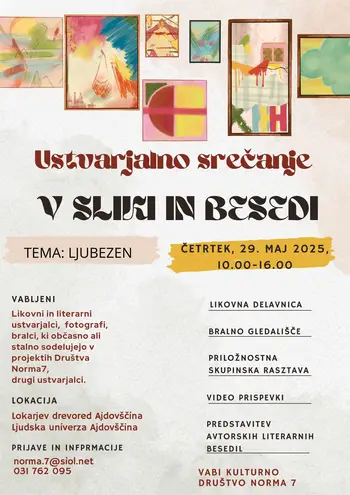 Ustvarjalno srečanje V SLIKI IN BESEDI