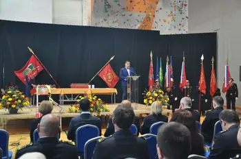 Slavnostna seja ob 70-letnici Gasilske zveze Jesenice in 130-letnici PGD Zabreznica