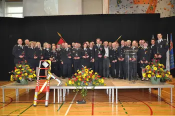 Slavnostna seja ob 70-letnici Gasilske zveze Jesenice in 130-letnici PGD Zabreznica