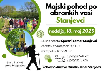 Majski pohod po obronkih vasi Stanjevci