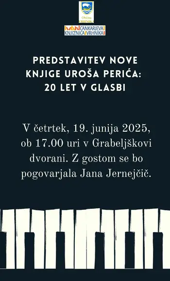 Predstavitev nove knjige Uroša Perića: 20 let v glasbi