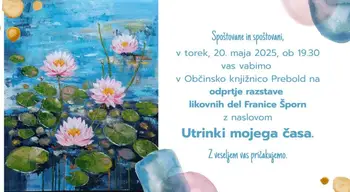 Odprtje razstave likovnih del Utrinki mojega časa Odprtje razstave likovnih del Utrinki mojega časa