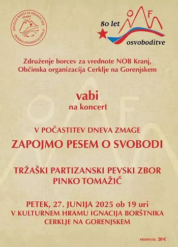 Zapojmo pesem o svobodi - koncert 