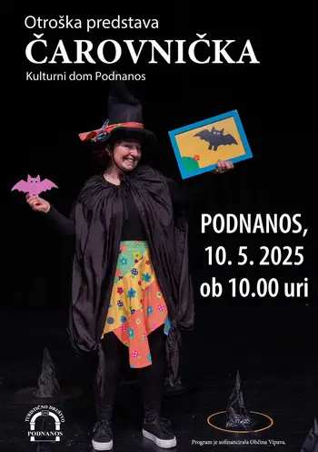 Čarovničkin prvi čarobni urok - otroška gledališka predstava 