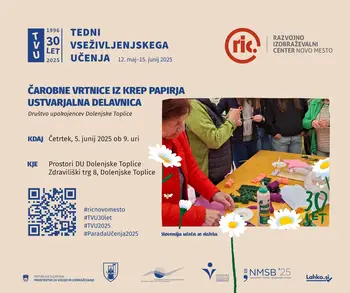 Čarobne vrtnice iz krep papirja – ustvarjalna delavnica