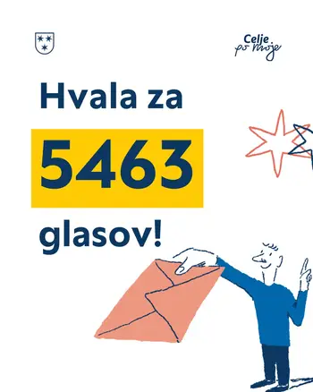 Zaključeno je glasovanje za Celje po moje