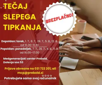 Tečaj slepega tipkanja