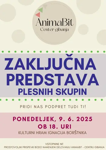 Zaključna predstava plesnih skupin AnimaBit