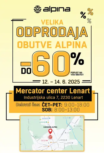 VELIKA ALPININA ODPRODAJA OBUTVE