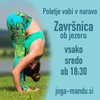 Poletna joga ob jezeru Završnica
