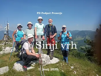 S PD mimo Otliškega okna na Sinji vrh in Poti po Robu do Cola 1.6.2025