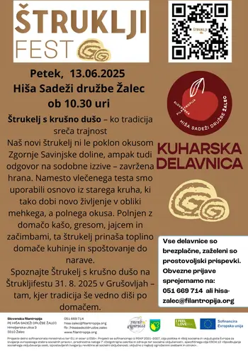 Kuharska delavnica: štruklelj s krušno dušo